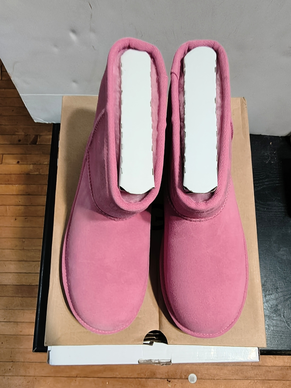 UGG Classic Short Boot - Pink Suede Women's Winter Boot - Picture 5 of 6